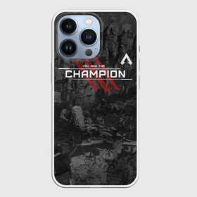 Чехол для iPhone 13 Pro с принтом You Are The Champion в Петрозаводске,  |  | Тематика изображения на принте: apex | apexlegends | battle | fall | legends | royale | titan | titanfall | апекс | битва | игра | игры | королевская | легенд | легендс | легенды | лого | меха | мехи | онлайн | роботы | символ | титанфол | шутер