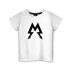 Детская футболка хлопок с принтом METRO СПАРТА в Петрозаводске, 100% хлопок | круглый вырез горловины, полуприлегающий силуэт, длина до линии бедер | 