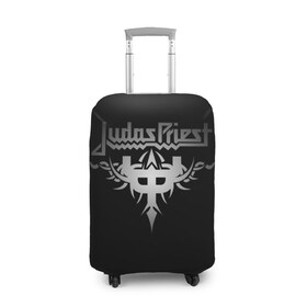 Чехол для чемодана 3D с принтом Judas Priest в Петрозаводске, 86% полиэфир, 14% спандекс | двустороннее нанесение принта, прорези для ручек и колес | judas priest | metal | rock | группы | метал | музыка | рок | хард рок | хэви метал