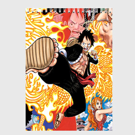 Скетчбук с принтом One Piece в Петрозаводске, 100% бумага
 | 48 листов, плотность листов — 100 г/м2, плотность картонной обложки — 250 г/м2. Листы скреплены сверху удобной пружинной спиралью | Тематика изображения на принте: anime | asian | asiatic | big | cat | crow | giant | hat | huge | japonese | karasu | kyojin | manga | neko | one piece | oppai | oriental | power | powerful | tophat | weapon | woma | аниме | манга | япония