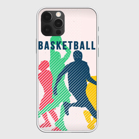 Чехол для iPhone 12 Pro с принтом Баскетбол в Петрозаводске, силикон | область печати: задняя сторона чехла, без боковых панелей | баскет | баскетбол | вип | дизайн | люди | мяч | новинка | спорт | спортсмен | топ | тренд | человек