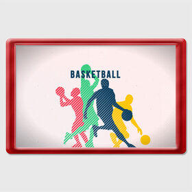 Магнит 45*70 с принтом Баскетбол в Петрозаводске, Пластик | Размер: 78*52 мм; Размер печати: 70*45 | баскет | баскетбол | вип | дизайн | люди | мяч | новинка | спорт | спортсмен | топ | тренд | человек