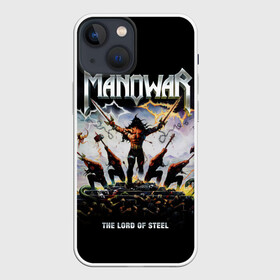 Чехол для iPhone 13 mini с принтом Manowar в Петрозаводске,  |  | heavy metal | manowar | power metal | группы | метал | музыка | пауэр метал | рок | хеви метал