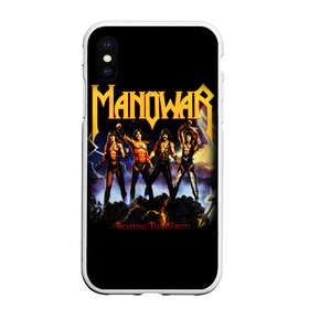 Чехол для iPhone XS Max матовый с принтом Manowar в Петрозаводске, Силикон | Область печати: задняя сторона чехла, без боковых панелей | heavy metal | manowar | power metal | группы | метал | музыка | пауэр метал | рок | хеви метал