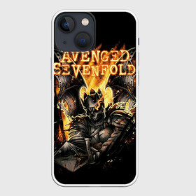 Чехол для iPhone 13 mini с принтом Avenged Sevenfold в Петрозаводске,  |  | a7x | avenged sevenfold | heavy metal | metal | группы | метал | музыка | прогрессивный метал | рок | хард рок | хэви метал