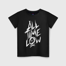 Детская футболка хлопок с принтом All Time Low в Петрозаводске, 100% хлопок | круглый вырез горловины, полуприлегающий силуэт, длина до линии бедер | all time low | atl | future hearts | young renegade | альтернативный рок | группы | музыка | панк рок | поп панк | поп рок | рок