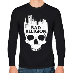 Мужской лонгслив хлопок с принтом Bad Religion в Петрозаводске, 100% хлопок |  | Тематика изображения на принте: bad religion | hardcore | punk | группы | музыка | панк | панк рок | рок