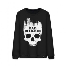 Мужской свитшот хлопок с принтом Bad Religion в Петрозаводске, 100% хлопок |  | bad religion | hardcore | punk | группы | музыка | панк | панк рок | рок