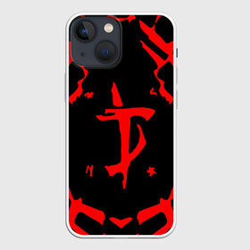 Чехол для iPhone 13 mini с принтом DOOM в Петрозаводске,  |  | devil | doom | hell | mark of the doom slayer | slayer | ад | гарнил | дум | знаки | иероглифы | компьютерные игры 2019 | преисподняя | символ | солдат