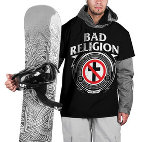 Накидка на куртку 3D с принтом Bad Religion в Петрозаводске, 100% полиэстер |  | bad religion | hardcore | punk | группы | музыка | панк | панк рок | рок