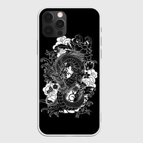 Чехол для iPhone 12 Pro Max с принтом Дракон в Петрозаводске, Силикон |  | anc | animal | dragon | japan | japanese | legend | myth | symbol | волны | графика | дракон | древний | животное | злой | иллюстрация | картинка | легенда | миф | мода | молодежная | орнамент | рисунок | символ | стиль | тату