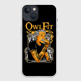 Чехол для iPhone 13 с принтом Эйнштейн в татуировках в Петрозаводске,  |  | 1921 | owlfit | swagg | гений | лауреат нобелевской премии | мода | мыслитель | тату | татуровки | трэш | физик теоретик | физика | эйнштейн