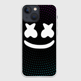 Чехол для iPhone 13 mini с принтом MARSHMELLO Black в Петрозаводске,  |  | black | marsh | marshmallow | marshmello | marshmelo | mello | music | smile | диджей | лого | маршмеллов | маршмеллоу | маршмеллу | маршмело | маршмелов | маршмелоу | музыка | музыкант | трэп | улыбка | хаус