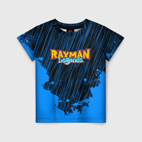 Детская футболка 3D с принтом RAYMAN LEGENDS в Петрозаводске, 100% гипоаллергенный полиэфир | прямой крой, круглый вырез горловины, длина до линии бедер, чуть спущенное плечо, ткань немного тянется | legends rayman. | rayman | rayman legends | rayman legends ps4 | rayman origins