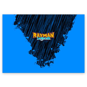 Поздравительная открытка с принтом RAYMAN LEGENDS в Петрозаводске, 100% бумага | плотность бумаги 280 г/м2, матовая, на обратной стороне линовка и место для марки
 | legends rayman. | rayman | rayman legends | rayman legends ps4 | rayman origins