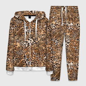 Мужской костюм 3D с принтом Леопард в Петрозаводске, 100% полиэстер | Манжеты и пояс оформлены тканевой резинкой, двухслойный капюшон со шнурком для регулировки, карманы спереди | camouflage | cat | disguise | fashion | illustration | jungle | leopard | predator | skin | spots | style | wild | youth | графика | джунгли | дикий | иллюстрация | камуфляж | картинка | кошка | леопард | маскировка | мода | молодежная | пятна | рисунок |