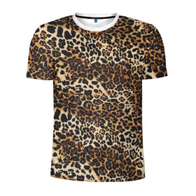 Мужская футболка 3D спортивная с принтом Леопард в Петрозаводске, 100% полиэстер с улучшенными характеристиками | приталенный силуэт, круглая горловина, широкие плечи, сужается к линии бедра | Тематика изображения на принте: camouflage | cat | disguise | fashion | illustration | jungle | leopard | predator | skin | spots | style | wild | youth | графика | джунгли | дикий | иллюстрация | камуфляж | картинка | кошка | леопард | маскировка | мода | молодежная | пятна | рисунок |