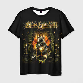 Мужская футболка 3D с принтом Blind Guardian в Петрозаводске, 100% полиэфир | прямой крой, круглый вырез горловины, длина до линии бедер | blind guardian | heavy metal | metal | группа | метал | музыка | пауэр метал | рок | хэви метал