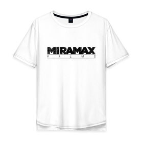 Мужская футболка хлопок Oversize с принтом MIRAMAX FILM в Петрозаводске, 100% хлопок | свободный крой, круглый ворот, “спинка” длиннее передней части | miramax film | киностудия | мирамакс | тарантино
