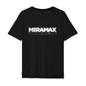Мужская футболка хлопок Oversize с принтом MIRAMAX FILM_ в Петрозаводске, 100% хлопок | свободный крой, круглый ворот, “спинка” длиннее передней части | miramax film | киностудия | мирамакс