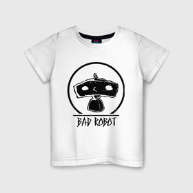 Детская футболка хлопок с принтом BAD ROBOT в Петрозаводске, 100% хлопок | круглый вырез горловины, полуприлегающий силуэт, длина до линии бедер | bad robot | lost | бэд робот | дж. дж. абрамс | лост | остаться в живых