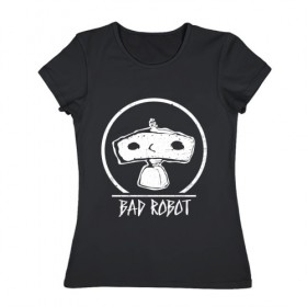 Женская футболка хлопок с принтом BAD ROBOT_2 в Петрозаводске, 100% хлопок | прямой крой, круглый вырез горловины, длина до линии бедер, слегка спущенное плечо | 
