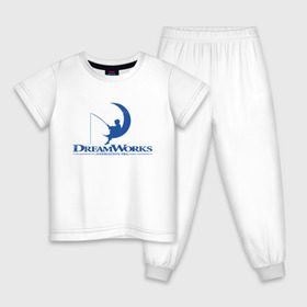 Детская пижама хлопок с принтом Dream Works в Петрозаводске, 100% хлопок |  брюки и футболка прямого кроя, без карманов, на брюках мягкая резинка на поясе и по низу штанин
 | dream works | дрим воркс | шрек