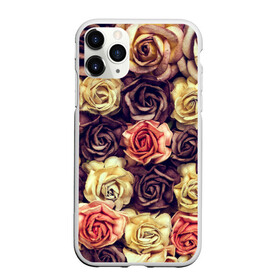 Чехол для iPhone 11 Pro матовый с принтом Шоколадные розы в Петрозаводске, Силикон |  | бабушке | девочке | девушке | дочке | желтые цветы | женщине | маме | подруге | природа | розовые цветы | розы | сестре | теще | тюльпаны | цветы
