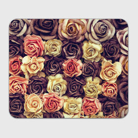 Коврик прямоугольный с принтом Шоколадные розы в Петрозаводске, натуральный каучук | размер 230 х 185 мм; запечатка лицевой стороны | бабушке | девочке | девушке | дочке | желтые цветы | женщине | маме | подруге | природа | розовые цветы | розы | сестре | теще | тюльпаны | цветы