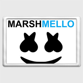 Магнит 45*70 с принтом Marshmello (MELLOGANG)  в Петрозаводске, Пластик | Размер: 78*52 мм; Размер печати: 70*45 | Тематика изображения на принте: christopher comstock | dj | marshmello | mellogang | music | диджей | клубная музыка | клубняк | крис комсток | логотип | маршмеллоу | музыка