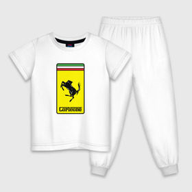 Детская пижама хлопок с принтом Corleone Ferrari в Петрозаводске, 100% хлопок |  брюки и футболка прямого кроя, без карманов, на брюках мягкая резинка на поясе и по низу штанин
 | 