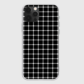 Чехол для iPhone 12 Pro Max с принтом Неуловимые серый точки в Петрозаводске, Силикон |  | иллюзия | кажется | квадраты | клетка | круги | линии | полосы | сетка | точки | ячейка