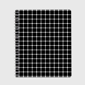 Тетрадь с принтом Неуловимые серый точки в Петрозаводске, 100% бумага | 48 листов, плотность листов — 60 г/м2, плотность картонной обложки — 250 г/м2. Листы скреплены сбоку удобной пружинной спиралью. Уголки страниц и обложки скругленные. Цвет линий — светло-серый
 | Тематика изображения на принте: иллюзия | кажется | квадраты | клетка | круги | линии | полосы | сетка | точки | ячейка