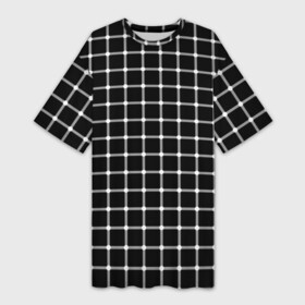 Платье-футболка 3D с принтом Неуловимые серый точки в Петрозаводске,  |  | иллюзия | кажется | квадраты | клетка | круги | линии | полосы | сетка | точки | ячейка