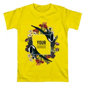 Мужская футболка хлопок с принтом Ваш выбор в Петрозаводске, 100% хлопок | прямой крой, круглый вырез горловины, длина до линии бедер, слегка спущенное плечо. | Тематика изображения на принте: ваш выбор | ласточка | птички | цветы