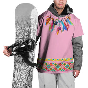 Накидка на куртку 3D с принтом индейское платье в Петрозаводске, 100% полиэстер |  | boho | ethno | indians | native american | ttibal | америка | бохо | индейцы | орнамент | перья | трибал | узор | этника