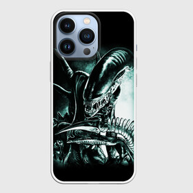 Чехол для iPhone 13 Pro с принтом Чужой в Петрозаводске,  |  | Тематика изображения на принте: alien | aliens | xenomorph | ксеноморф | монстры | ужасы | чужие | чужой