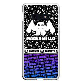 Чехол для Samsung S10E с принтом FORTNITE MARSHMELLO в Петрозаводске, Силикон | Область печати: задняя сторона чехла, без боковых панелей | fortnite marshmello | friend marshmello | happy marshmello | marshmallow anne | marshmello | marshmello bastille | marshmello marie | spotlight marshmello.