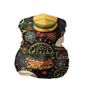 Бандана-труба 3D с принтом Гамбургеры в Петрозаводске, 100% полиэстер, ткань с особыми свойствами — Activecool | плотность 150‒180 г/м2; хорошо тянется, но сохраняет форму | hamburgers | sandwic | булочка | бутерброды | быстрая | гамбургер | гамбургеры | геометрический | графика | еда | зелень | иллюстрация | картинка | кунжут | мода | мясо | надпись | орнамент | рисунок | свежий