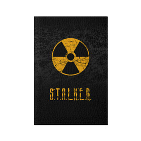 Обложка для паспорта матовая кожа с принтом S.T.A.L.K.E.R. в Петрозаводске, натуральная матовая кожа | размер 19,3 х 13,7 см; прозрачные пластиковые крепления | Тематика изображения на принте: anomaly | bandit | chernobyl | logo | pripyat | shadow of chernobyl | stalker | stalker 2 | zone | аномалия | бандиты | зона | лого | меченый | припять | сталкер | сталкер 2 | тени чернобыля | чернобыль | чистое небо
