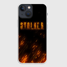 Чехол для iPhone 13 mini с принтом S.T.A.L.K.E.R. в Петрозаводске,  |  | anomaly | bandit | chernobyl | logo | pripyat | shadow of chernobyl | stalker | stalker 2 | zone | аномалия | бандиты | зона | лого | меченый | припять | сталкер | сталкер 2 | тени чернобыля | чернобыль | чистое небо