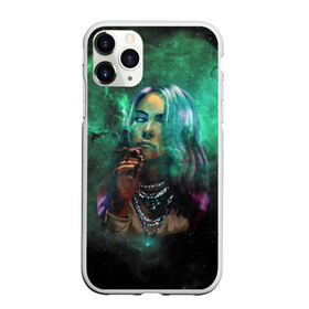 Чехол для iPhone 11 Pro Max матовый с принтом Billie Eilish Space в Петрозаводске, Силикон |  | Тематика изображения на принте: billie eilish | lovely | music | ocean eyes | pop | билли айлиш | девушка | музыка | океан | поп | эйлиш | элиш