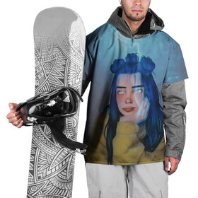 Накидка на куртку 3D с принтом Universe Billie в Петрозаводске, 100% полиэстер |  | billie eilish | lovely | music | ocean eyes | pop | билли айлиш | девушка | музыка | океан | поп | эйлиш | элиш
