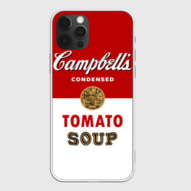 Чехол для iPhone 12 Pro Max с принтом Банка с супом Кэмпбелл в Петрозаводске, Силикон |  | campbell’s soup | pop art | popart | арт | банка с супом кэмпбелл | банки с супом кэмпбелл | большая банка супа кэмпбелл с открывашкой | поп арт | суп кэмпбелл | энди уорхол