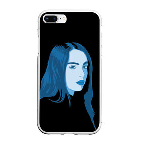 Чехол для iPhone 7Plus/8 Plus матовый с принтом Billie Eilish в Петрозаводске, Силикон | Область печати: задняя сторона чехла, без боковых панелей | billie eilish | lovely | music | ocean eyes | pop | билли айлиш | девушка | музыка | океан | поп | эйлиш | элиш