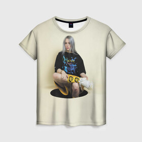 Женская футболка 3D с принтом Hole в Петрозаводске, 100% полиэфир ( синтетическое хлопкоподобное полотно) | прямой крой, круглый вырез горловины, длина до линии бедер | billie eilish | lovely | music | ocean eyes | pop | билли айлиш | девушка | музыка | океан | поп | эйлиш | элиш