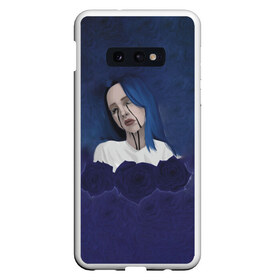 Чехол для Samsung S10E с принтом Billie Eilish Flowers в Петрозаводске, Силикон | Область печати: задняя сторона чехла, без боковых панелей | Тематика изображения на принте: billie eilish | lovely | music | ocean eyes | pop | билли айлиш | девушка | музыка | океан | поп | эйлиш | элиш