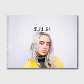 Альбом для рисования с принтом BillieEilish в Петрозаводске, 100% бумага
 | матовая бумага, плотность 200 мг. | billie eilish | lovely | music | ocean eyes | pop | билли айлиш | девушка | музыка | океан | поп | эйлиш | элиш