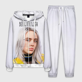 Мужской костюм 3D с принтом BillieEilish в Петрозаводске, 100% полиэстер | Манжеты и пояс оформлены тканевой резинкой, двухслойный капюшон со шнурком для регулировки, карманы спереди | billie eilish | lovely | music | ocean eyes | pop | билли айлиш | девушка | музыка | океан | поп | эйлиш | элиш