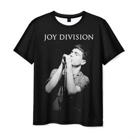 Мужская футболка 3D с принтом Joy Division в Петрозаводске, 100% полиэфир | прямой крой, круглый вырез горловины, длина до линии бедер | ian curtis | joy division | joy division unknown pleasures | love will tear us apart | группы | иэн кёртис | пост панк | рок